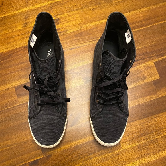 Corduroy high-top sneakers by TOMS, size 11! - Picture 5 of 5